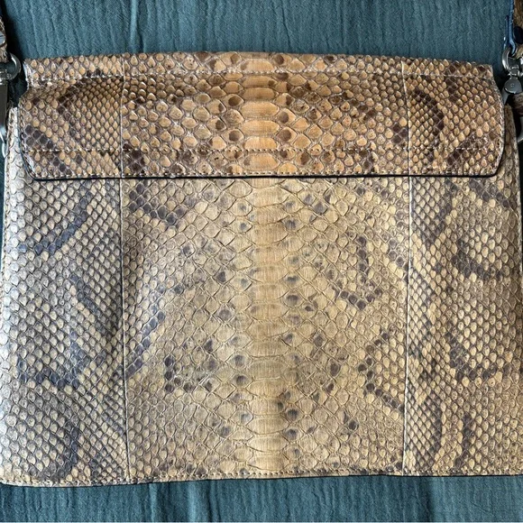 Authentic Chloe medium “Faye” Python Handbag - Picture 11 of 12